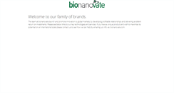 Desktop Screenshot of bionanovate.com